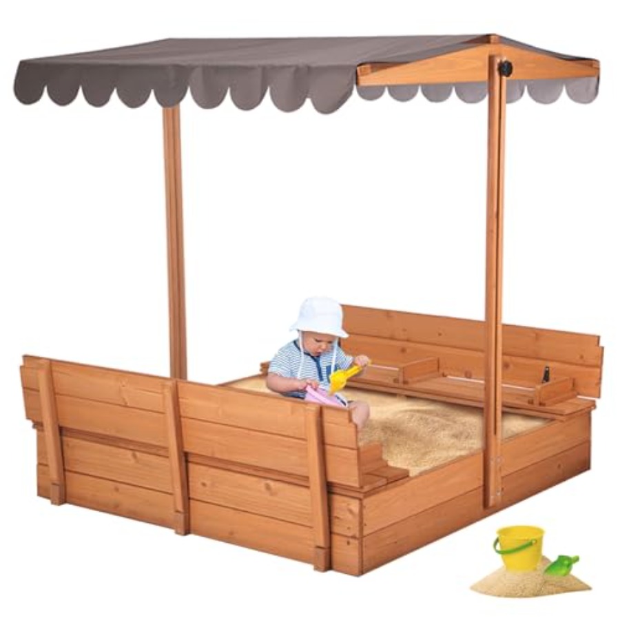 Kids Outdoor Bench Table - Stół do piasku na zewnątrz dla