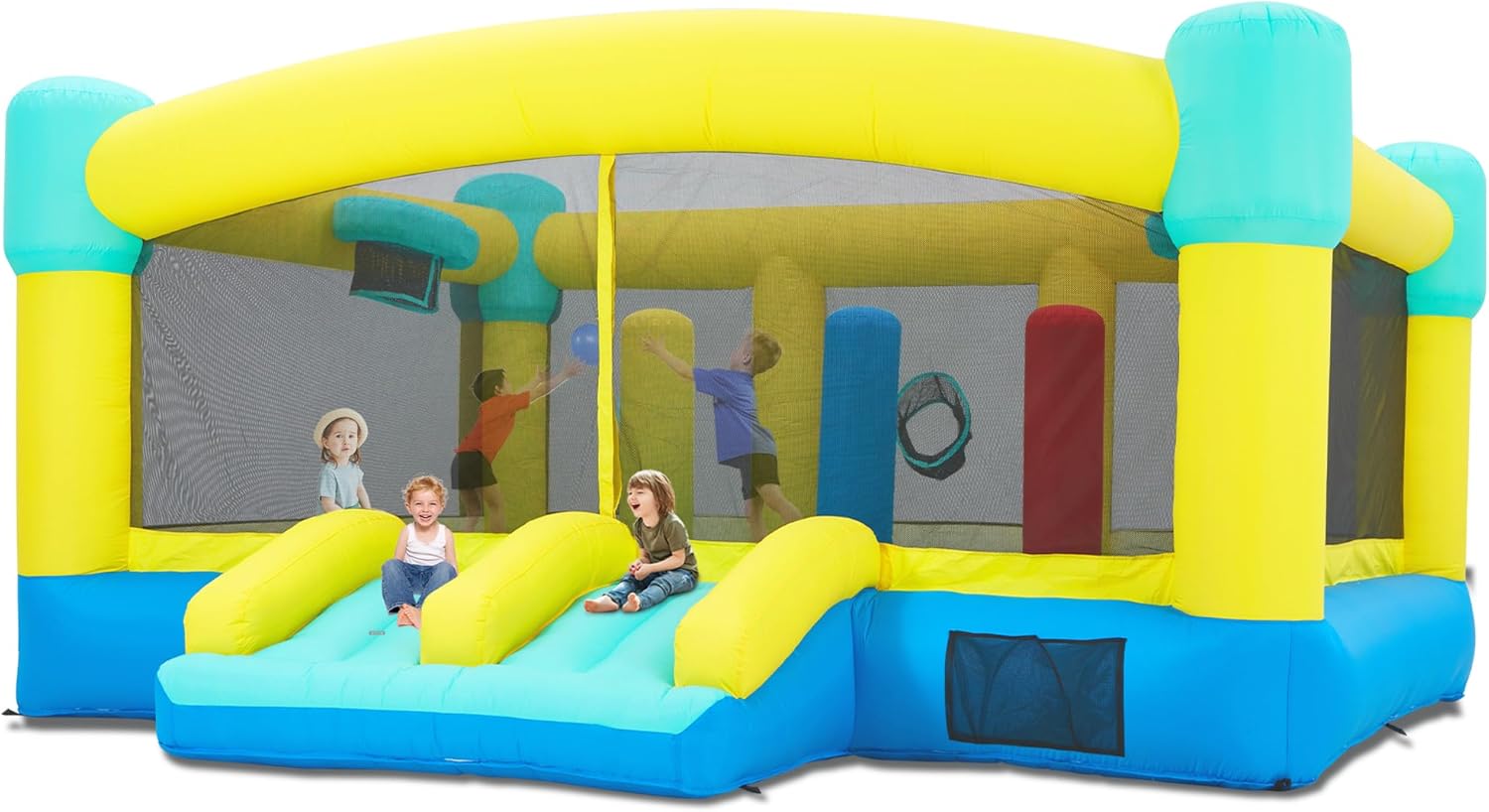 Kids Outdoor House - Duży dmuchany zamek do skakania, 15