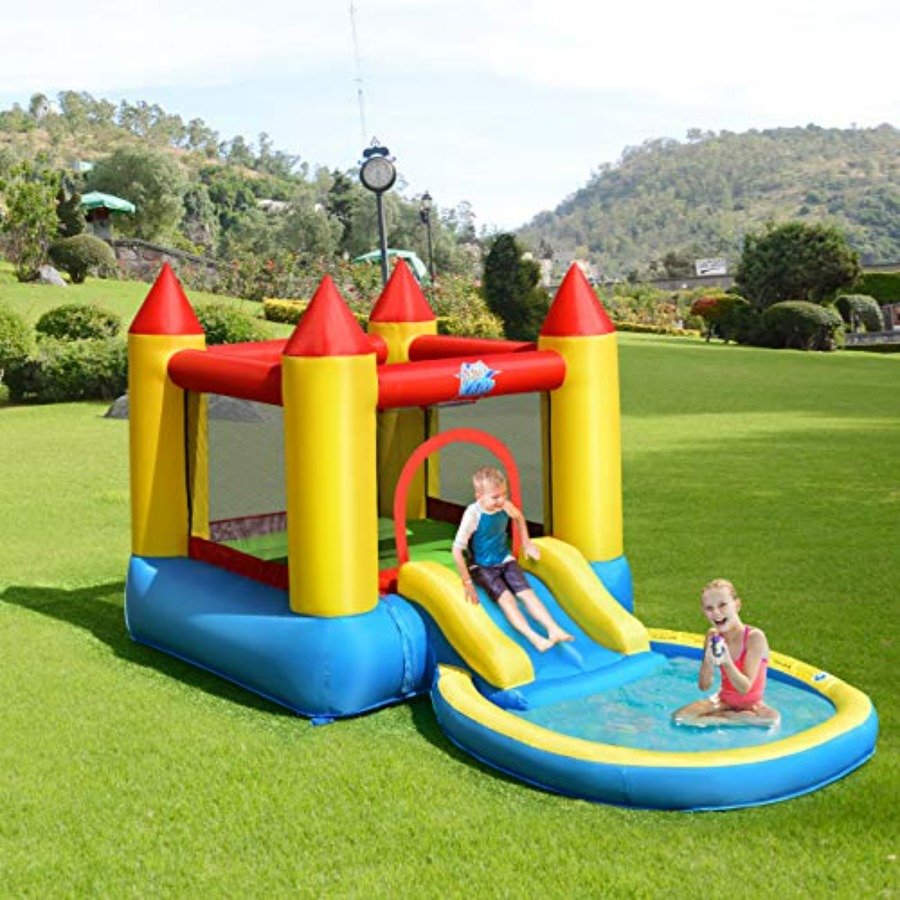 Kids Outdoor House - Nadmuchiwany domek do skakania na zewnątrz