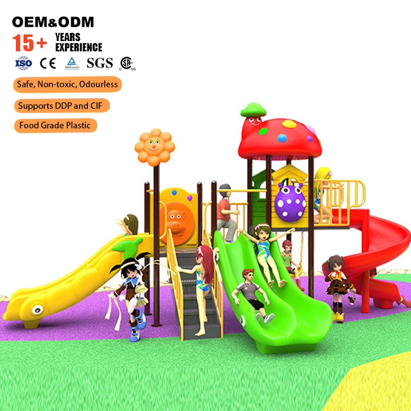 Kids Outdoor Swing Set With Slide - Wielofunkcyjne wyposażenie placów zabaw na zewnątrz