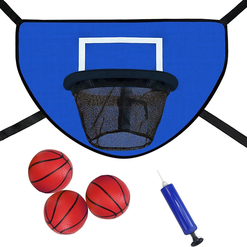 Kids Indoor Outdoor Trampoline - Zestaw obręczy do koszykówki na trampolinę