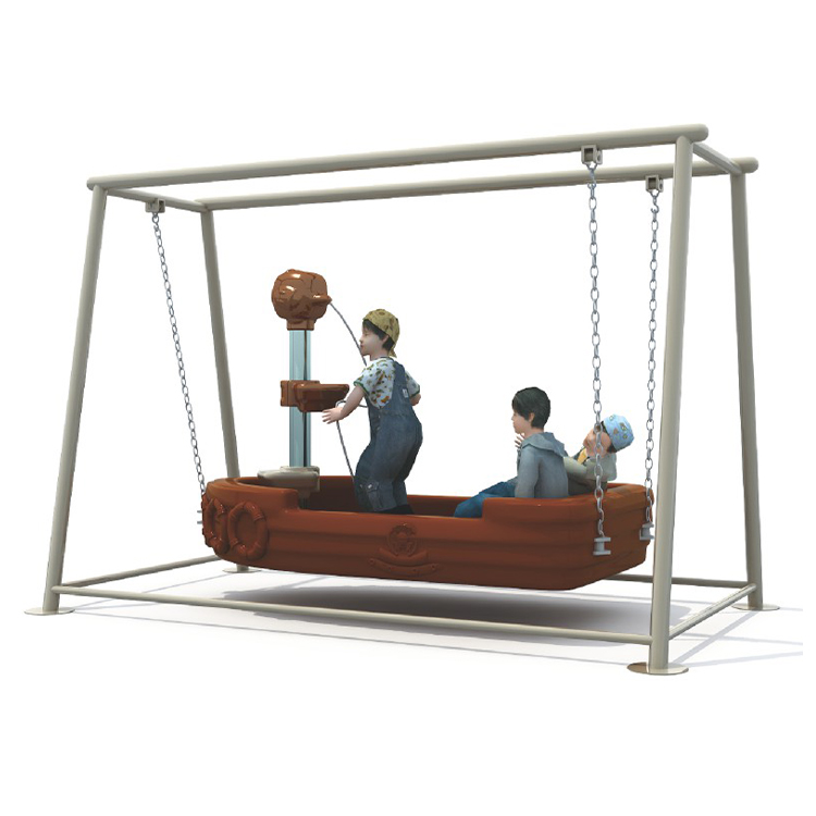 Kids Outdoor Swing Set - Huśtawka w kształcie statku pirackiego, zabawka