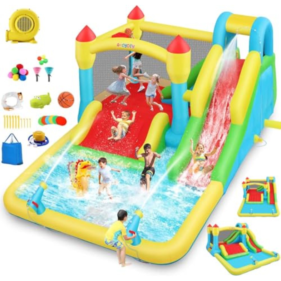 Nadmuchiwany zamek wodny do uż – Kids Outdoor House recenzja i cena