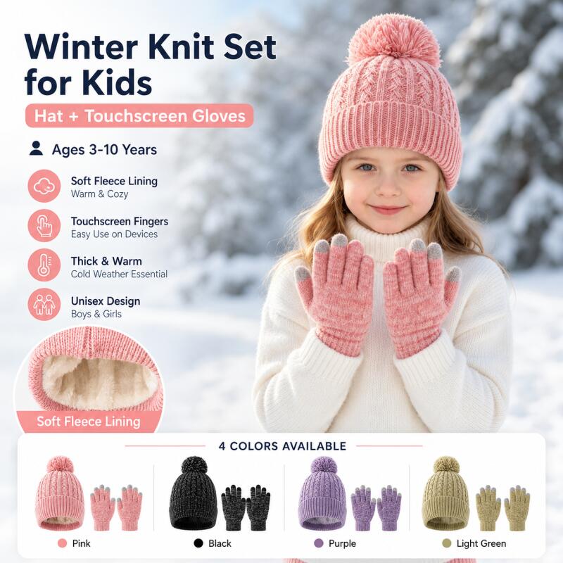 Zimowy zestaw dla dzieci: dzie – Kids Outdoor Gloves recenzja i cena