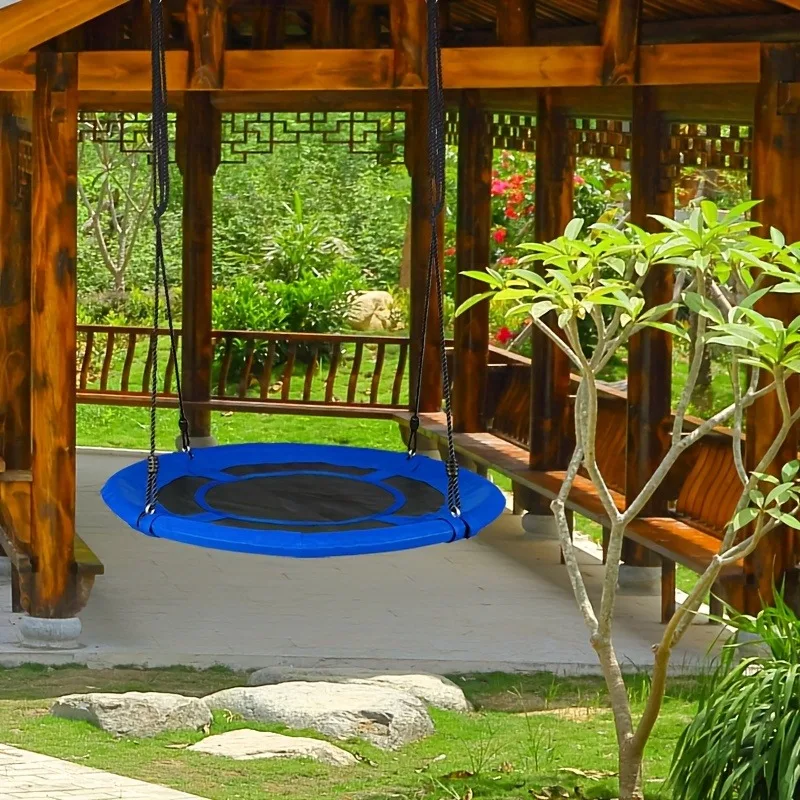 Okrągły hamak dla dzieci z sia – Kids Outdoor Swing Set recenzja i cena