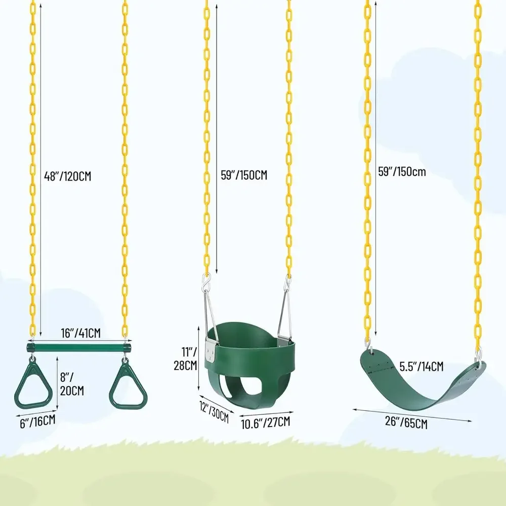 Zestaw huśtawek ogrodowych z k – Kids Outdoor Swing Set recenzja i cena