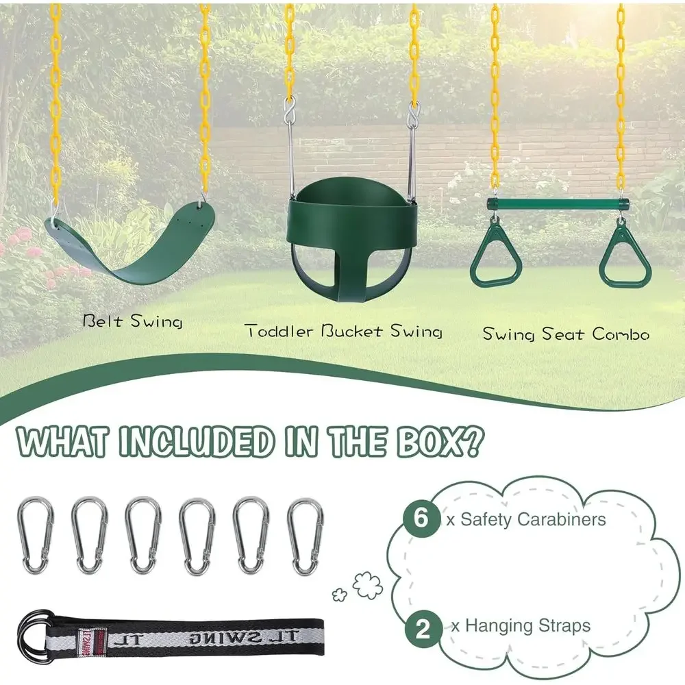Zestaw huśtawek ogrodowych z k – Kids Outdoor Swing Set recenzja i cena