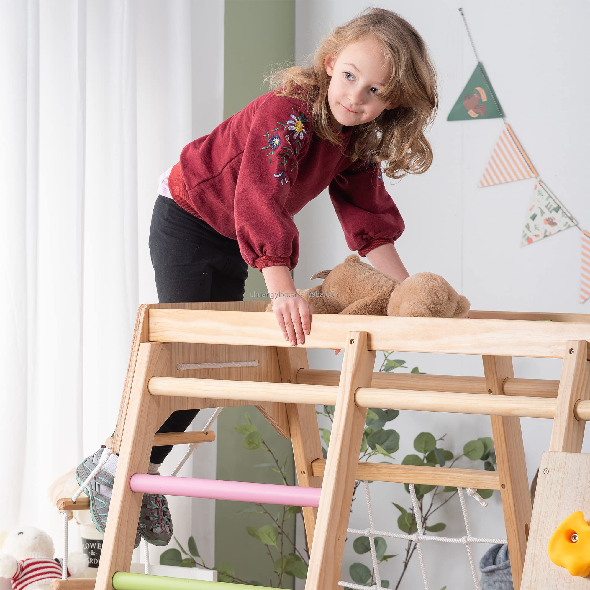Ścianki wspinaczkowe Produkty  – Kids Outdoor Swing Set recenzja i cena