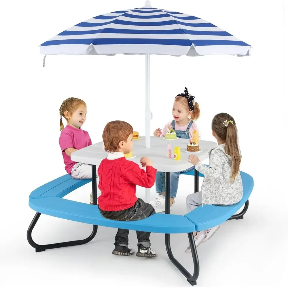 Stół piknikowy dla 8 osób z pa – Kids Outdoor Bench Table recenzja i cena