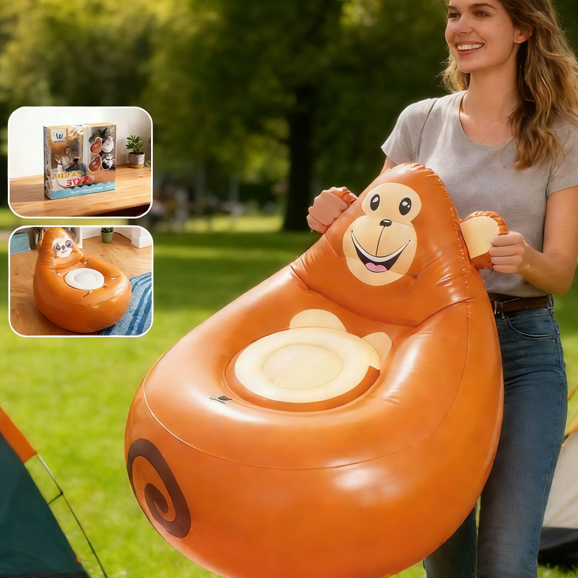 Nadmuchiwana sofa leniuch dla  – Kids Outdoor Lounge recenzja i cena