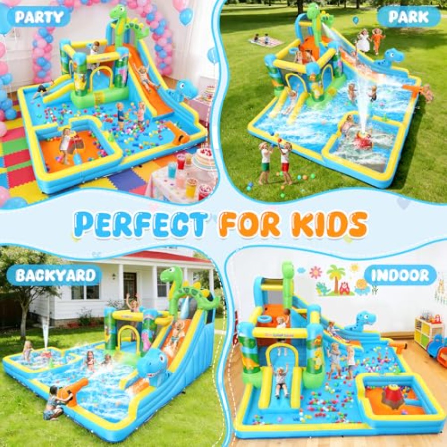 Nadmuchiwana zjeżdżalnia wodna – Kids Outdoor House recenzja i cena