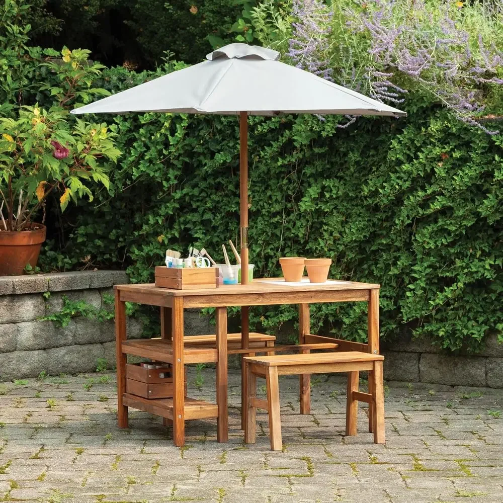 Zestaw mebli ogrodowych dla dz – Kids Outdoor Bench Table recenzja i cena