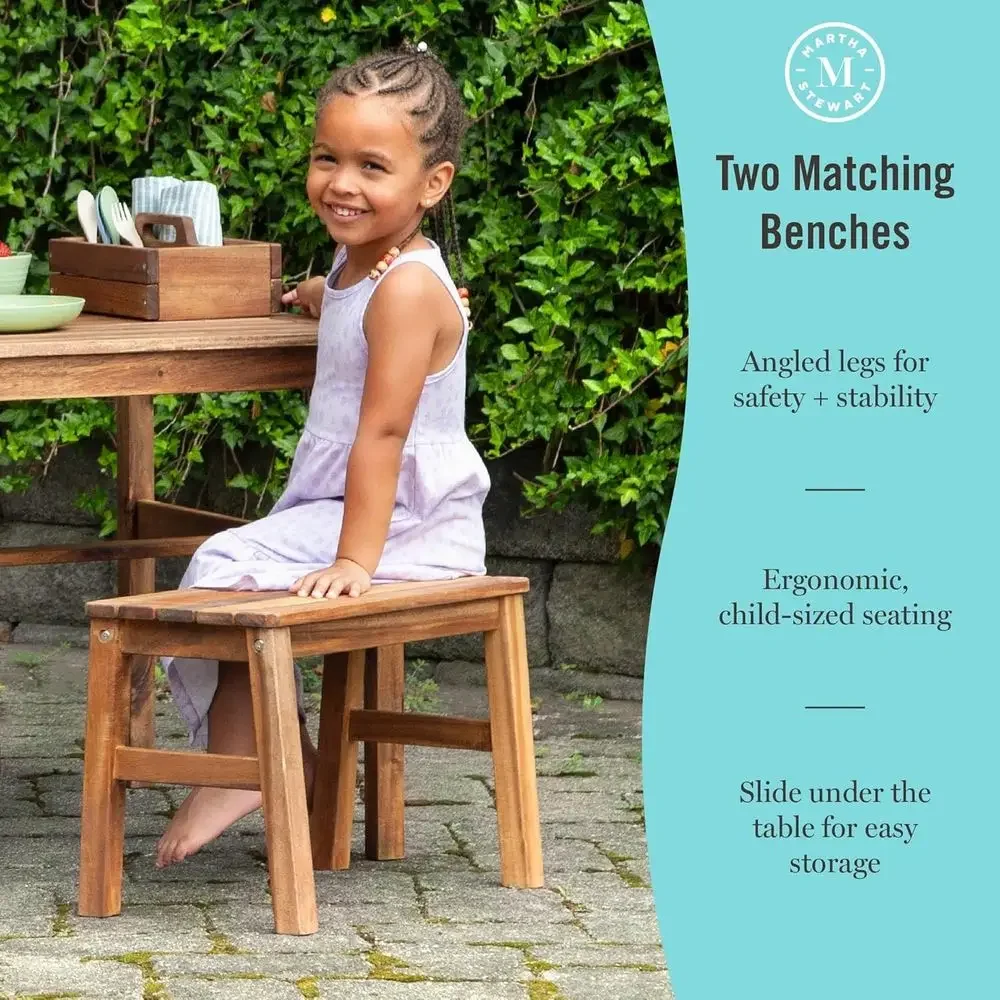 Zestaw mebli ogrodowych dla dz – Kids Outdoor Bench Table recenzja i cena
