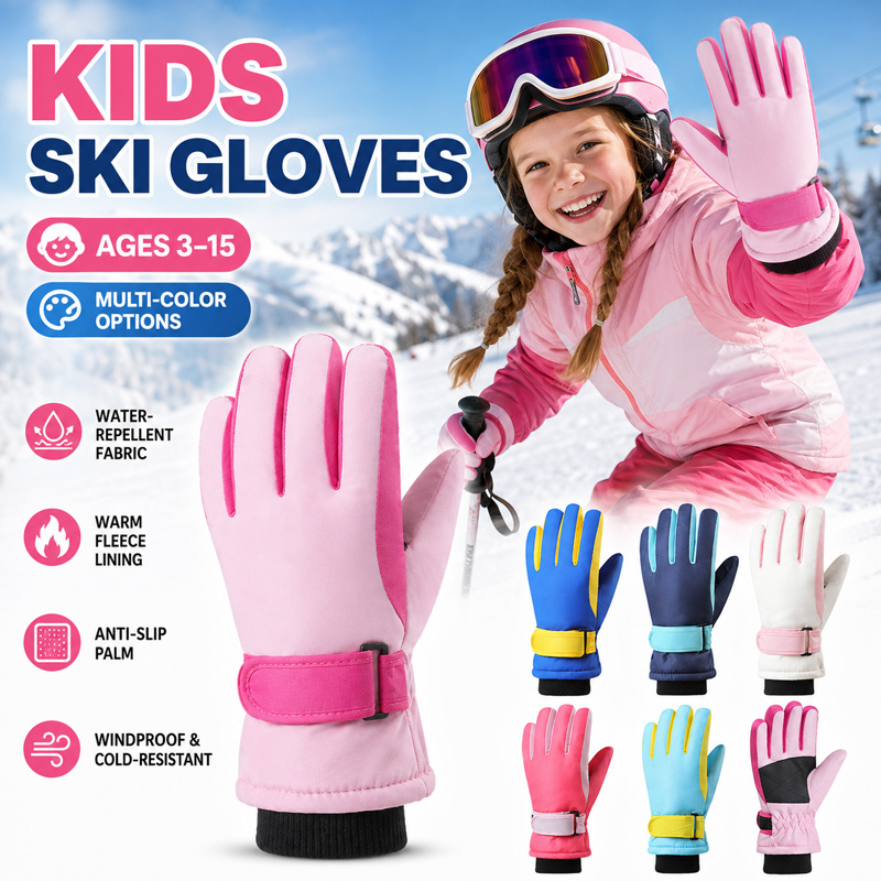 Dziecięce zimowe rękawice narc – Kids Outdoor Gloves recenzja i cena