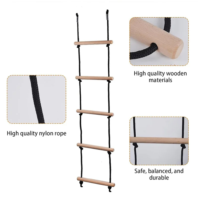 Drewniana drabinka sznurkowa h – Kids Outdoor Swing Set recenzja i cena