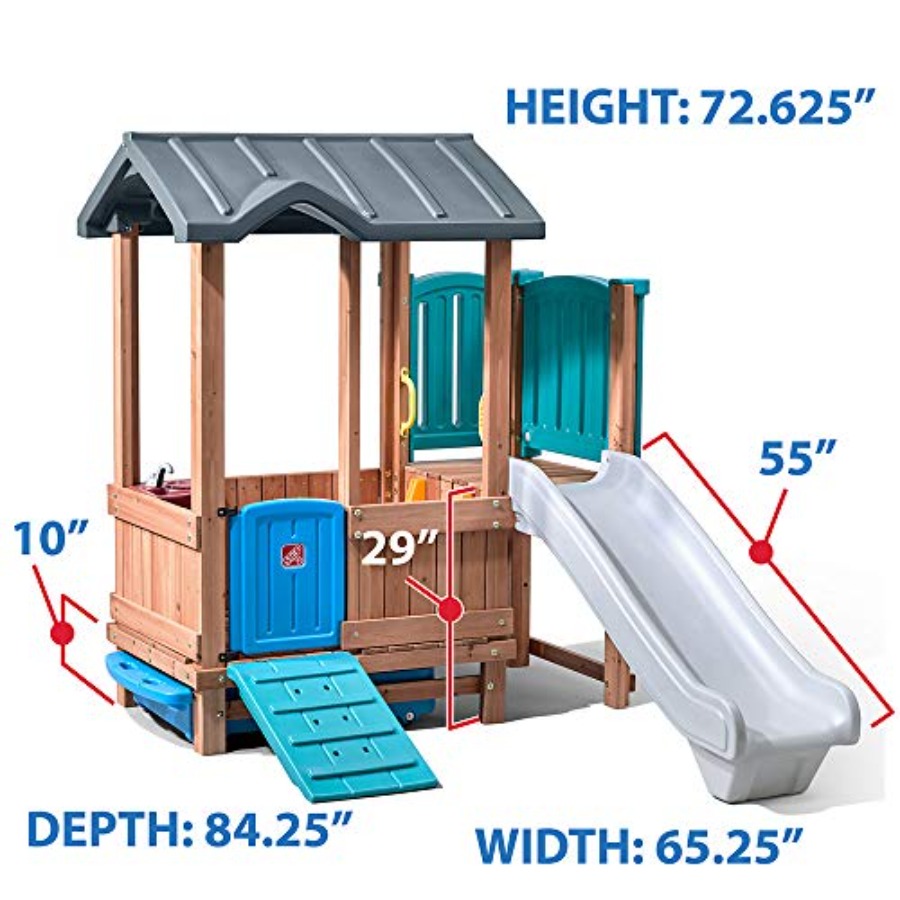 Drewniany domek do zabawy i zj – Kids Outdoor Swing Set recenzja i cena