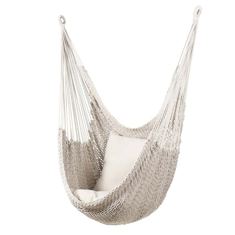 Styl skandynawski biały hamak  – Kids Outdoor Swing Set recenzja i cena