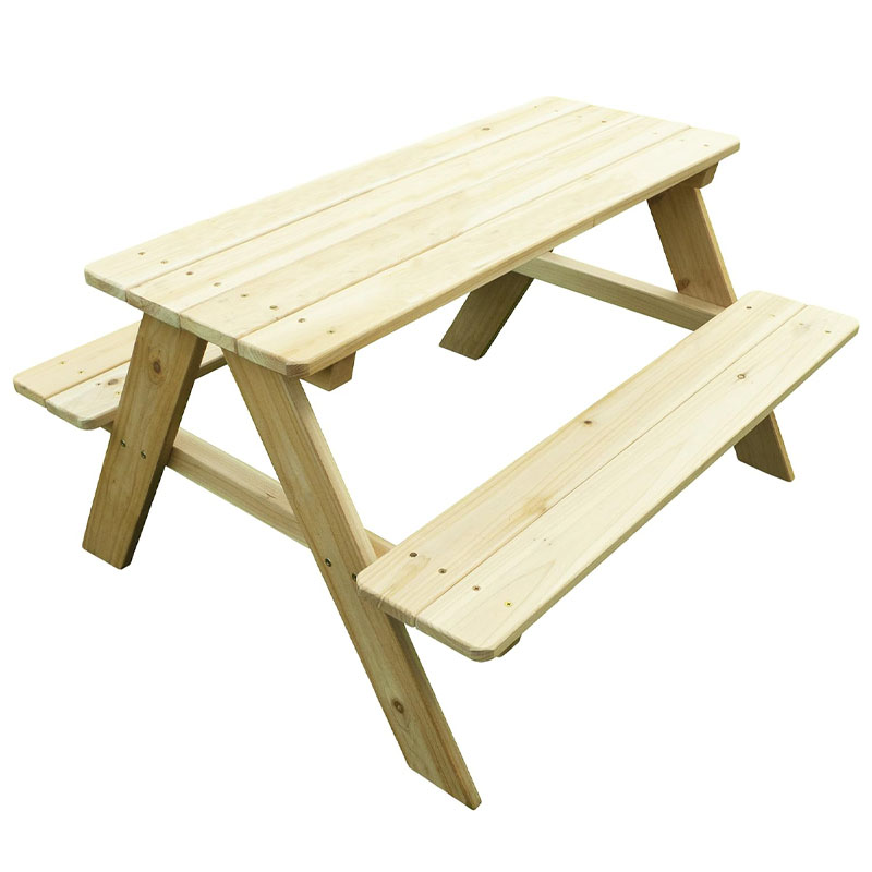 Drewniany stół piknikowy z ław – Kids Outdoor Bench Table recenzja i cena