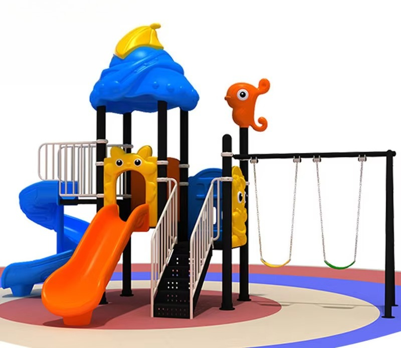 Duży, wytrzymały plastikowy ze – Kids Outdoor Swing Set With Slide recenzja i cena