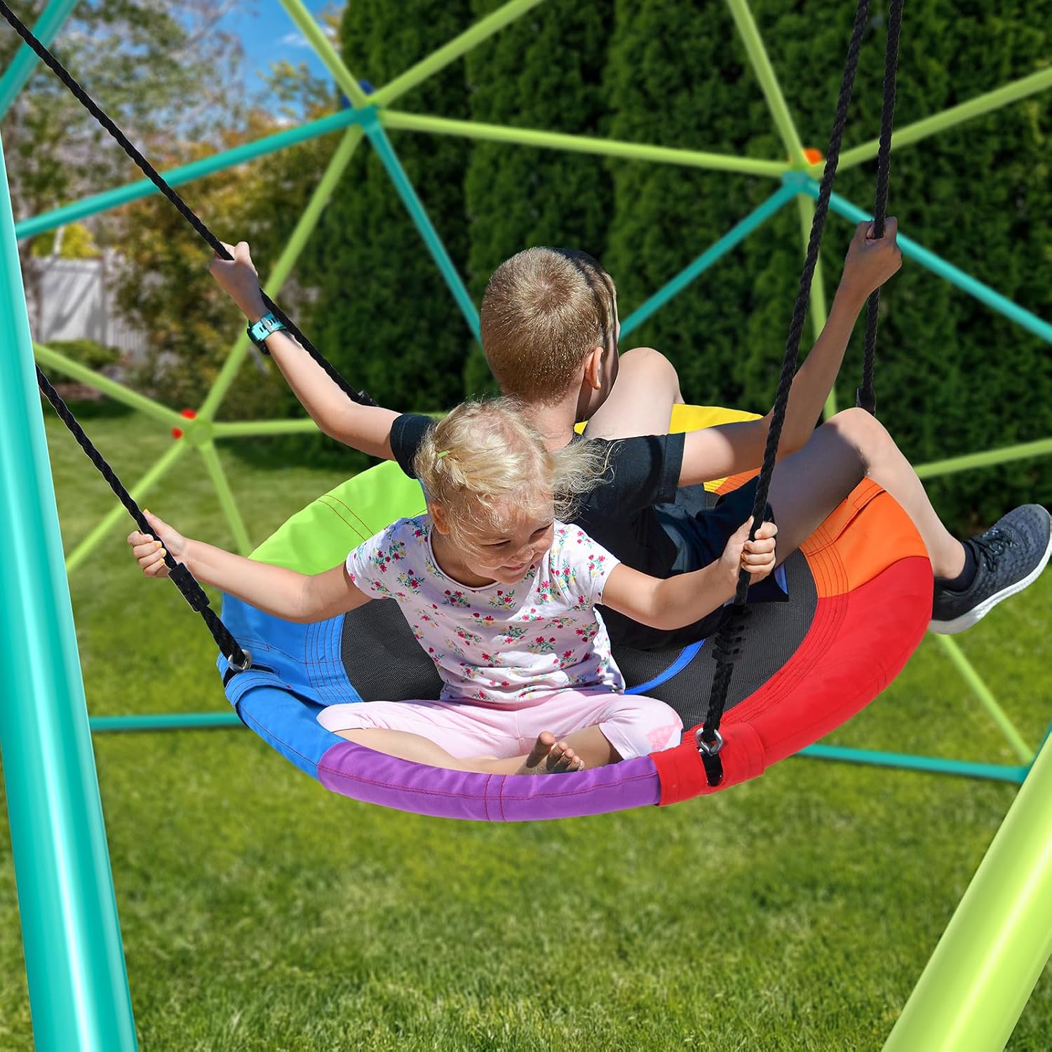 Huśtawka kopułkowa do wspinacz – Kids Outdoor Swing Set recenzja i cena