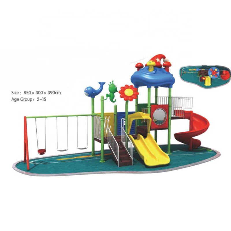 Hurtowy zestaw huśtawek i zjeż – Kids Outdoor Swing Set With Slide recenzja i cena