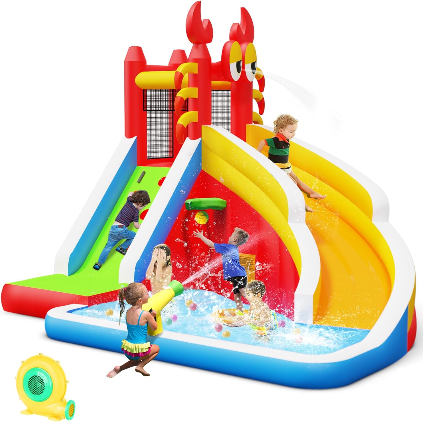 Duży dmuchany zamek do skakani – Kids Outdoor House recenzja i cena