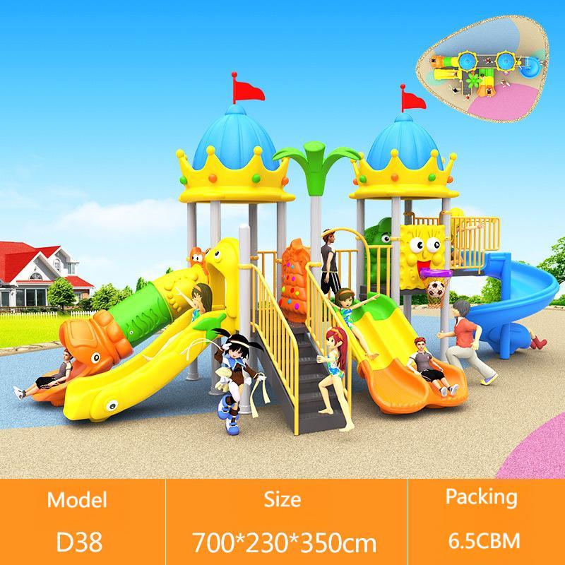 Małe, tanie wyposażenie placu  – Kids Outdoor Swing Set With Slide recenzja i cena