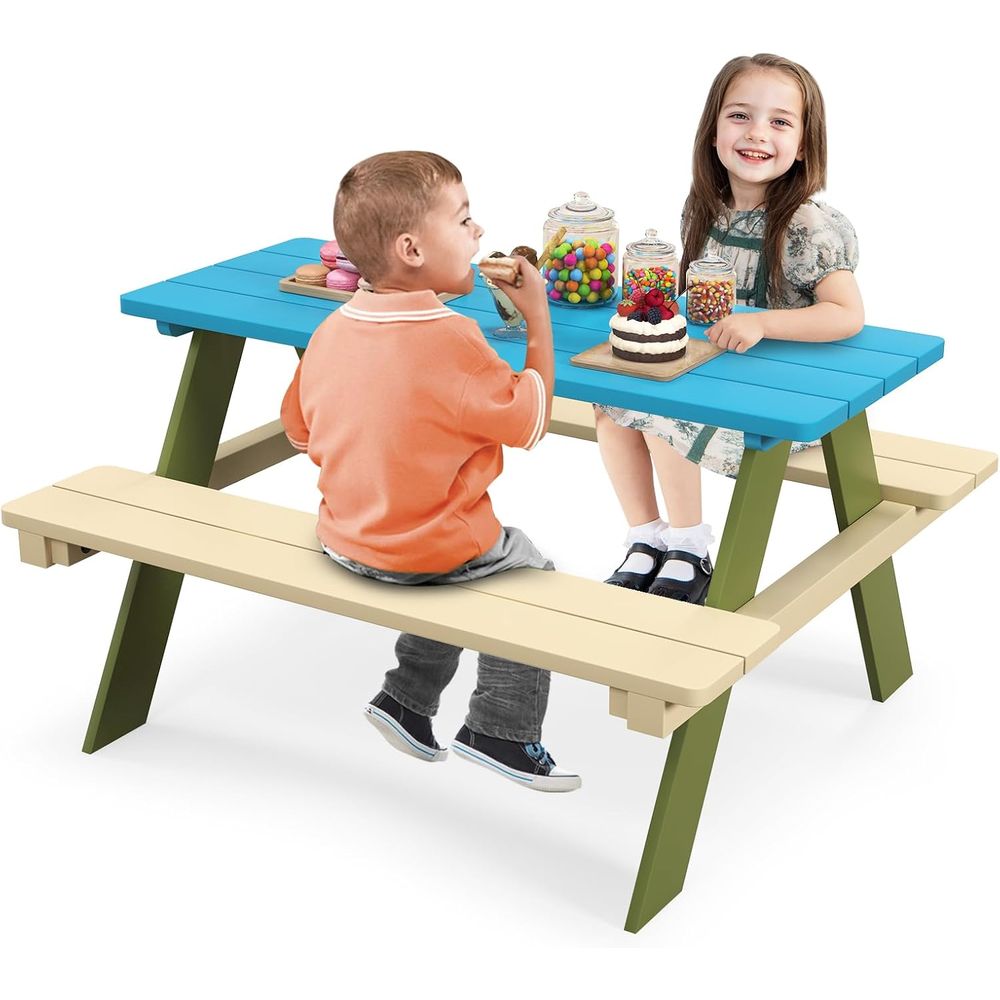 Stół piknikowy dla dzieci, stó – Kids Outdoor Bench Table recenzja i cena