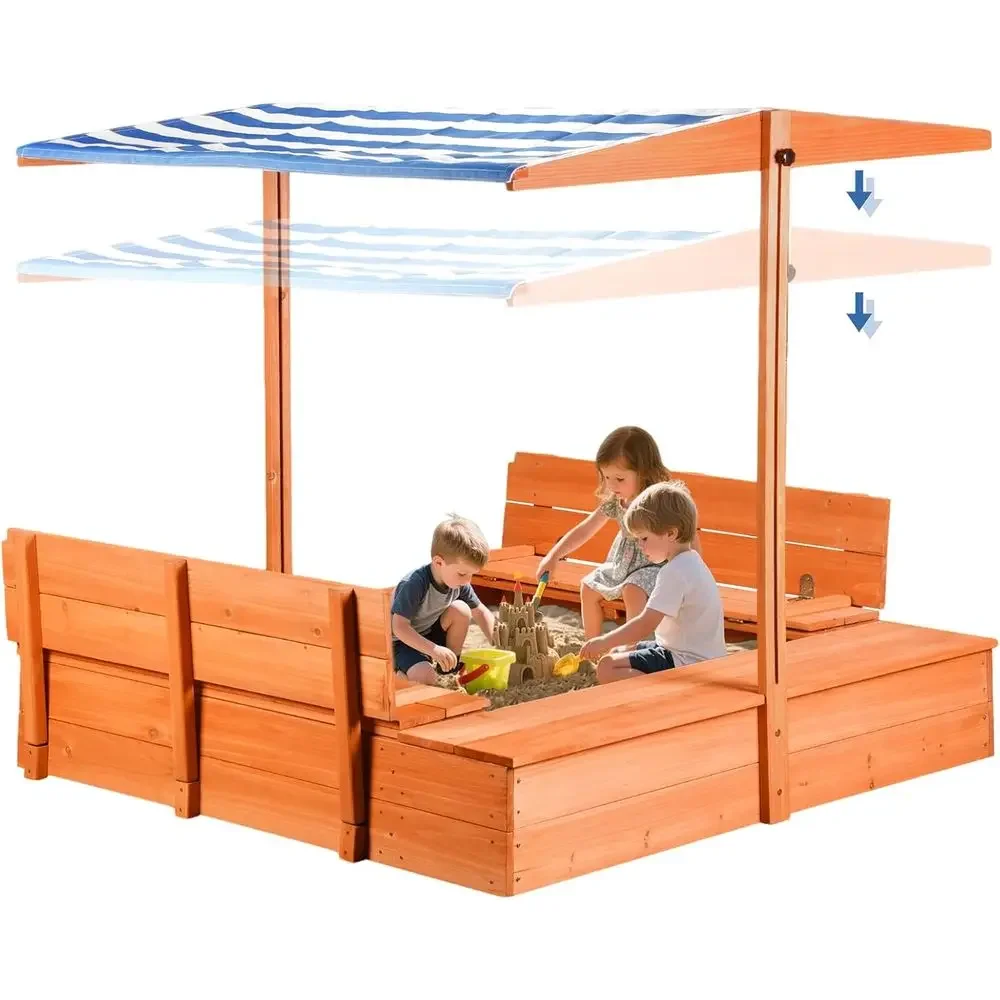Drewniany piaskowy stół dla dz – Kids Outdoor Bench Table recenzja i cena