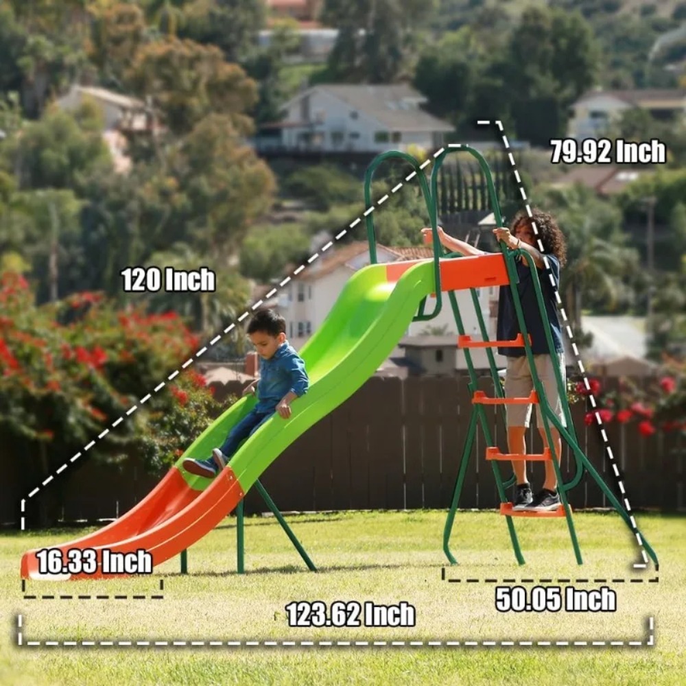 Parasole ogrodowe - Zjeżdżalni – Kids Outdoor Swing Set With Slide recenzja i cena
