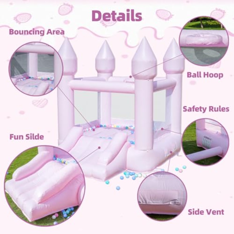 Dmuchany zamek z PVC dla dziec – Kids Outdoor House recenzja i cena