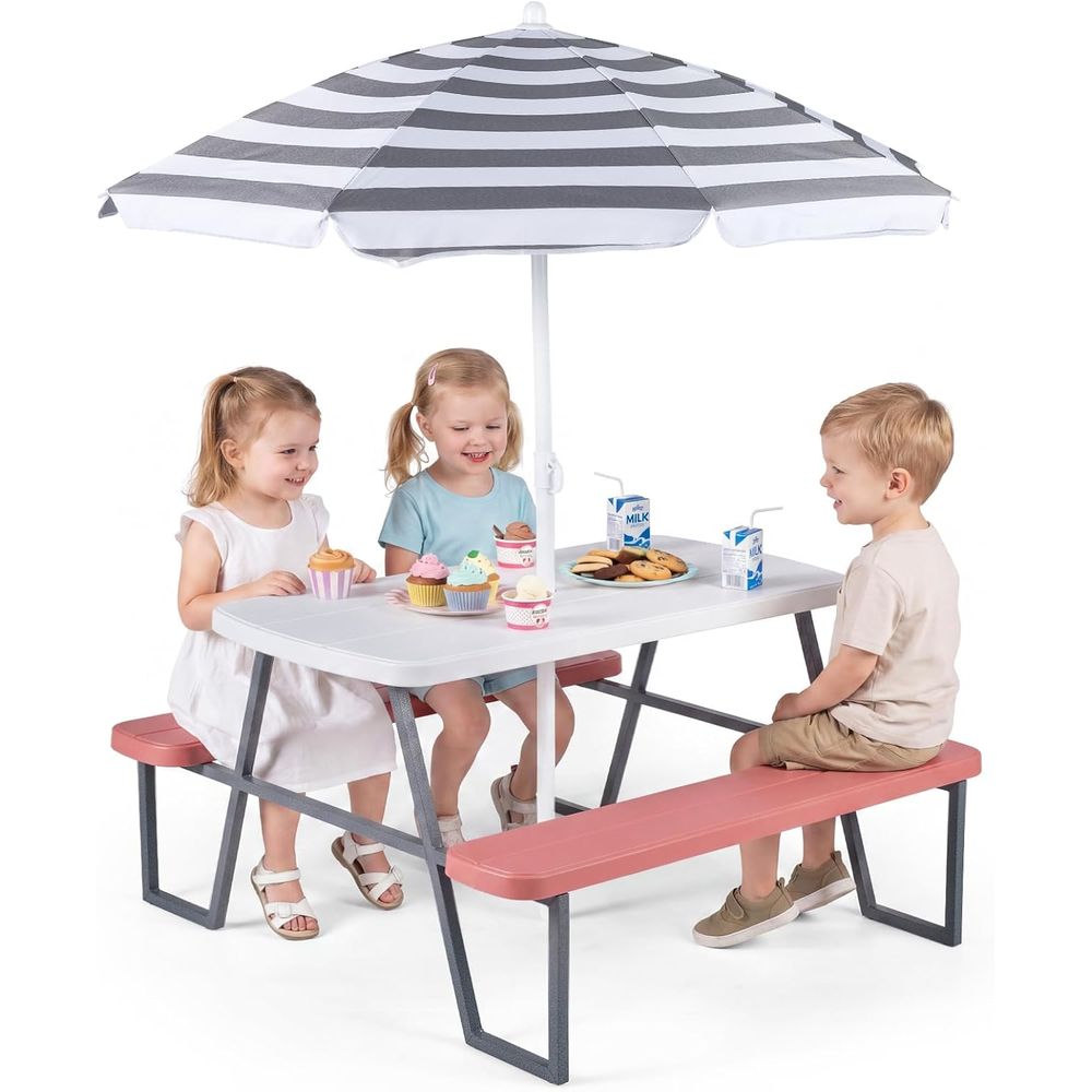 Stół piknikowy dla dzieci, zes – Kids Outdoor Bench Table recenzja i cena